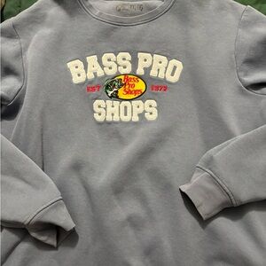 Bass Pro Shops Grayish Blue Sweatshirt with Logo